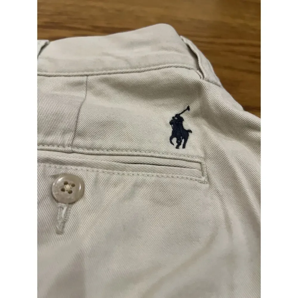 Polo‎ Ralph Lauren Ethan Pants Mens 36x34 Beige Chino Flat Front Classic Khakis